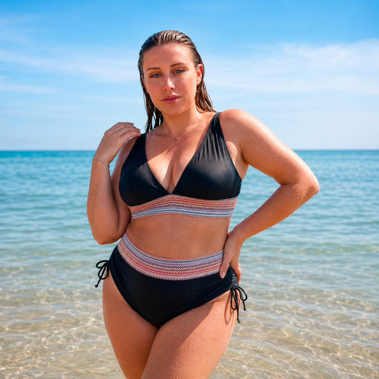 Costume da bagno modellante Avorley™ – Vita alta, sostegno e comfort